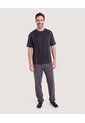 Camiseta Oversize Contrast  Para Hombre Negro Ostu de Ostu