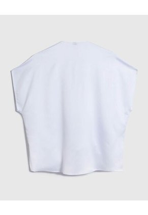 Blusa Para Mujer Manga Corta Color Blanco Marca Ostu #40120942