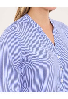 Blusa Para Mujer Manga 3/4 Color Azul Marca Ostu #40121179