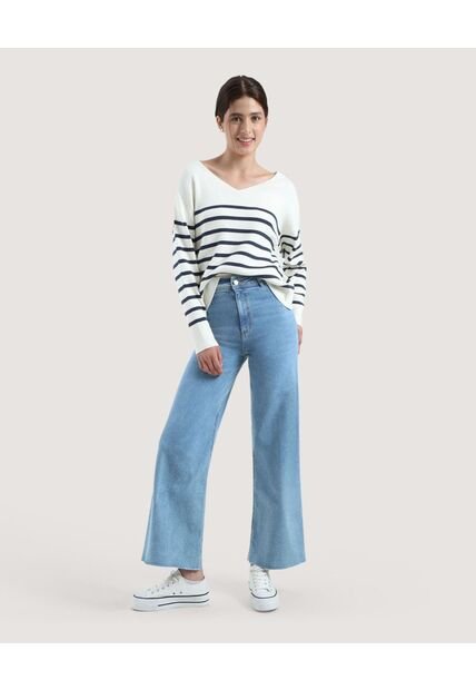 Jean Para Mujer Marine Color Azul Marca Ostu #40160384