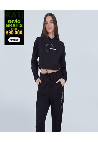 Buzo Para Mujer Hoodie Color Negro Marca Ostu #40060293 Ostu