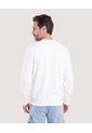 Buzo Cuello Redondo Estampado  Para Hombre Crema Ostu de Ostu