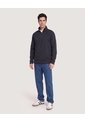 Buzo Half Zip  Para Hombre Negro Ostu de Ostu