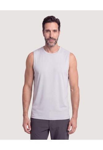 Camiseta Active Mesh  Para Hombre Gris Ostu Ostu