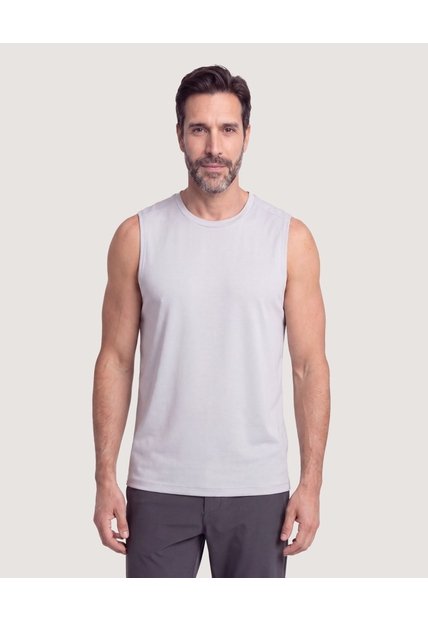 Camiseta Active Mesh  Para Hombre Gris Ostu