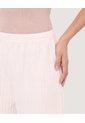 Pantalón Wide Leg Texturizado  Para Mujer Beige Ostu de Ostu