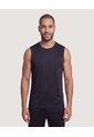 Camiseta Deportiva Unicolor  Para Hombre Negro Ostu de Ostu