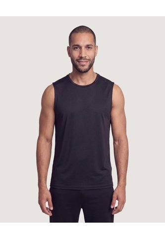 Camiseta Deportiva Unicolor  Para Hombre Negro Ostu Ostu