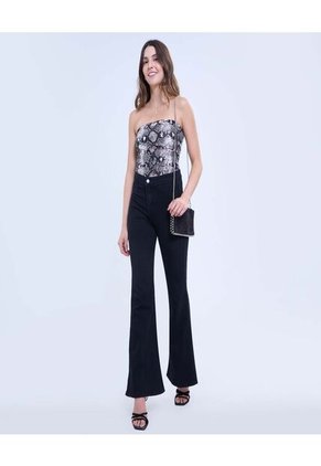 Jean Para Mujer Jeggings Flare Color Negro Marca Ostu #40160468