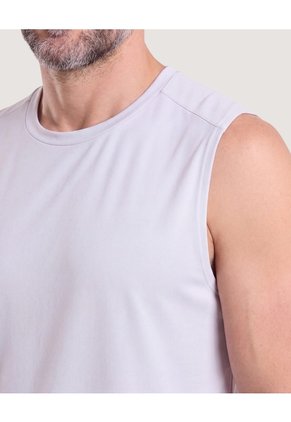 Camiseta Active Mesh  Para Hombre Gris Ostu