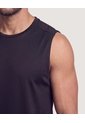 Camiseta Deportiva Unicolor  Para Hombre Negro Ostu de Ostu