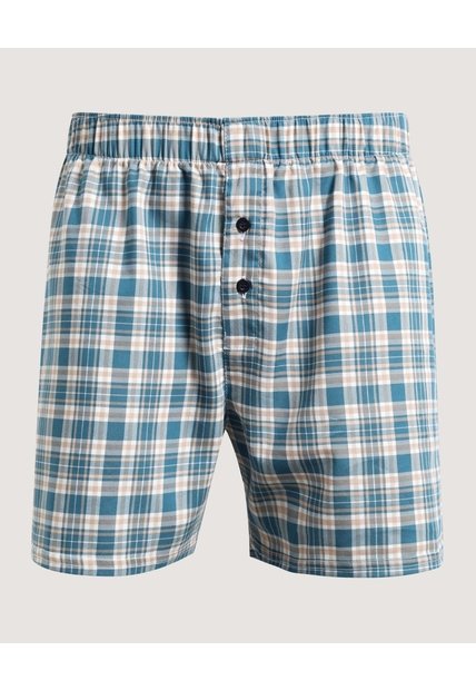 Boxer  Para Hombre Bragueta Amplio Color Azul Marca Ostu #60000512