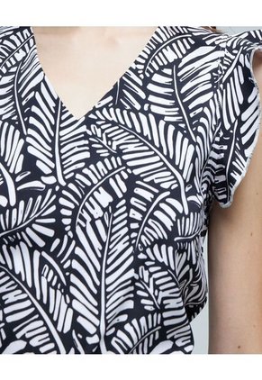 Blusa Para Mujer Manga Sisa Color Negro Marca Ostu #40120989