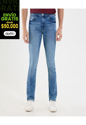 Jean Para Hombre Slim Color Azul Marca Ostu #60160429 Ostu