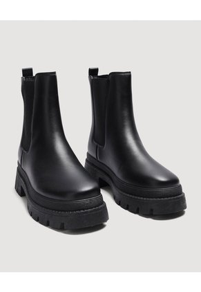 Botas  Para Mujer Botin Color Negro Marca Ostu #40670006