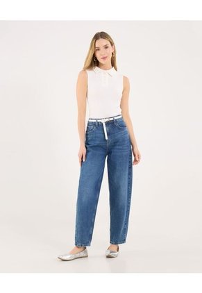 Jean Para Mujer Balloon Color Azul Marca Ostu #40160622