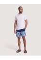 Pantaloneta De Baño Estampada  Para Hombre Celeste Ostu de Ostu