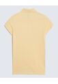 Polo Infantil Niña Manga Corta Color Amarillo Marca Ostu #90110004 de Ostu