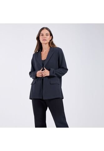Blazer Para Mujer Blazer Color Negro Marca Ostu #40400011 Ostu