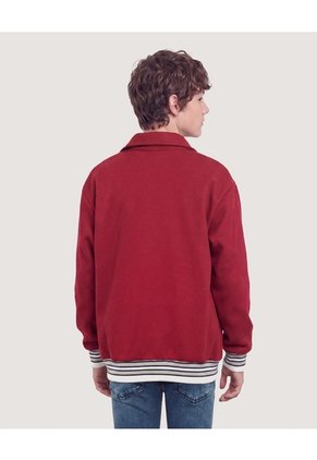 Chaqueta Bomber Varsity  Infantil Niño Vino Ostu