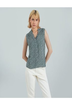 Blusa Para Mujer Manga Sisa Color Verde  Marca Ostu #40120890