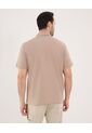 Camisa Para Hombre Manga Corta Sin Bolsillo Cuello Casual M Color Beige Marca Ostu #60010886 de Ostu