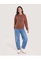 Buzo Cuello Redondo Bambi  Para Mujer Café Ostu de Ostu