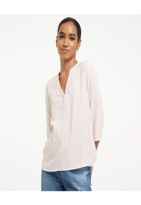 Blusa Para Mujer Manga 3/4 Color Rosado Marca Ostu #40120717