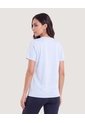 Camiseta Manga Corta Con Screen-Deportivo  Para Mujer Celeste Ostu de Ostu