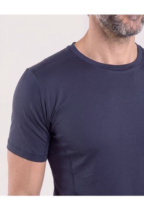 Camiseta Active Fitted  Para Hombre Azul Ostu