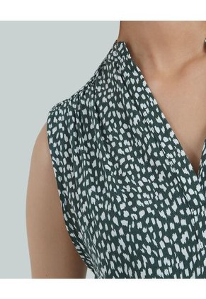 Blusa Para Mujer Manga Sisa Color Verde  Marca Ostu #40120890