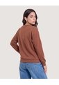 Buzo Cuello Redondo Bambi  Para Mujer Café Ostu de Ostu