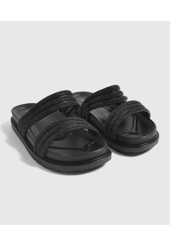 Sandalias Para Mujer  Color Negro Marca Ostu #40690009 Ostu