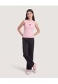 Pantalón Jogger Wide Leg  Infantil Niña Negro Ostu de Ostu
