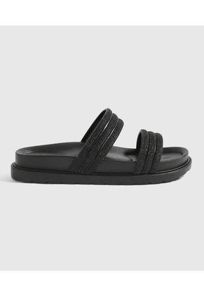 Sandalias Para Mujer Color Negro Marca Ostu #40690009