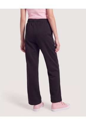 Pantalón Jogger Wide Leg  Infantil Niña Negro Ostu