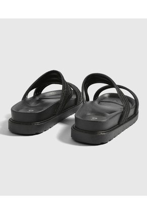 Sandalias Para Mujer Color Negro Marca Ostu #40690009
