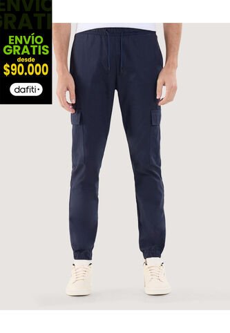 Pantalón Para Hombre Jogger Color Azul Marca Ostu #60070452 Ostu