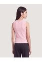 Camiseta Tank Acanalada  Infantil Niña Rosa Ostu de Ostu