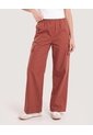 Pantalón Jogger Cargo  Para Mujer Terracota Ostu de Ostu