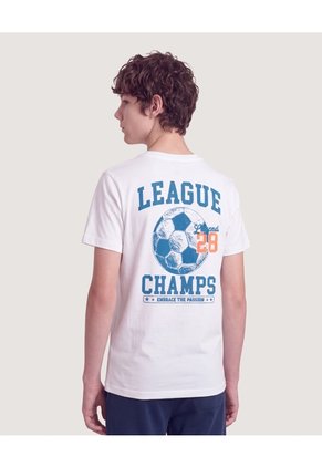 Niño-Camiseta League Champs Infantil Niño Blanco Ostu