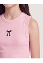 Camiseta Tank Acanalada  Infantil Niña Rosa Ostu de Ostu