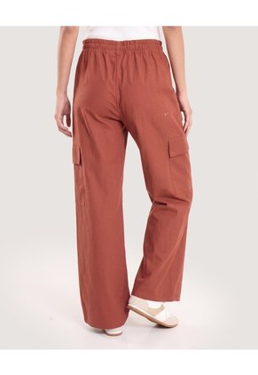 Pantalón Jogger Cargo Para Mujer Terracota Ostu