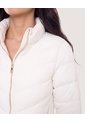 Chaqueta Acolchada Cuello Alto  Para Mujer Crema Ostu de Ostu