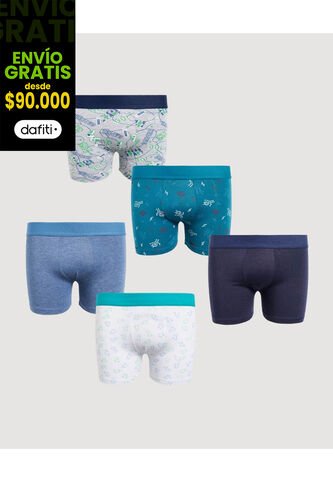 Pantaloncillo Infantil Niño Boxer Filete Medio Color Negro Marca Ostu #80000093 Ostu