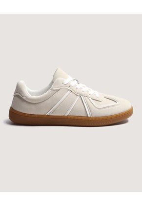Tenis Para Mujer Casual Color Beige Marca Ostu #40720190