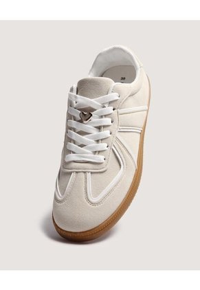 Tenis Para Mujer Casual Color Beige Marca Ostu #40720190