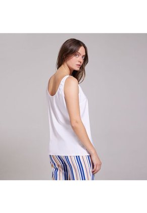 Camisa Para Mujer Manga Larga Color Blanco Marca Ostu #40010130