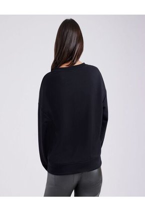 Buzo Para Mujer Cuello Redondo Color Negro Marca Ostu #40060306