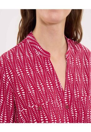 Blusa Para Mujer Manga 3/4 Color Vino Marca Ostu #40121154